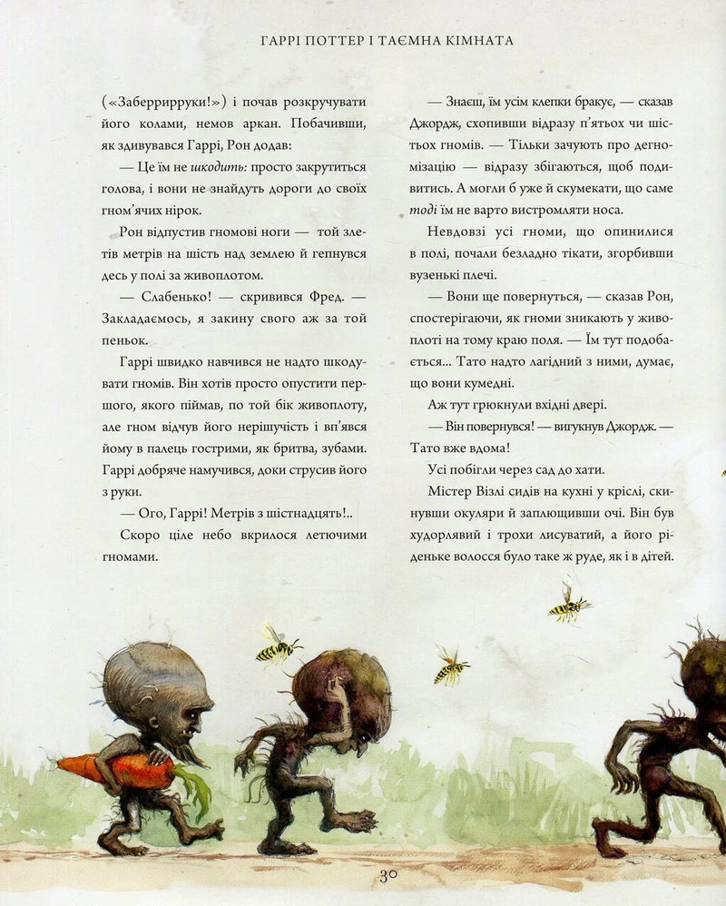 Ілюстрована сторінка з книги «Гаррі Поттер і Таємна кімната» українською — книги українською в Польщі | BookCafe