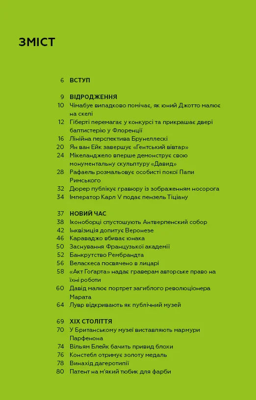 Ключові моменти в мистецтві