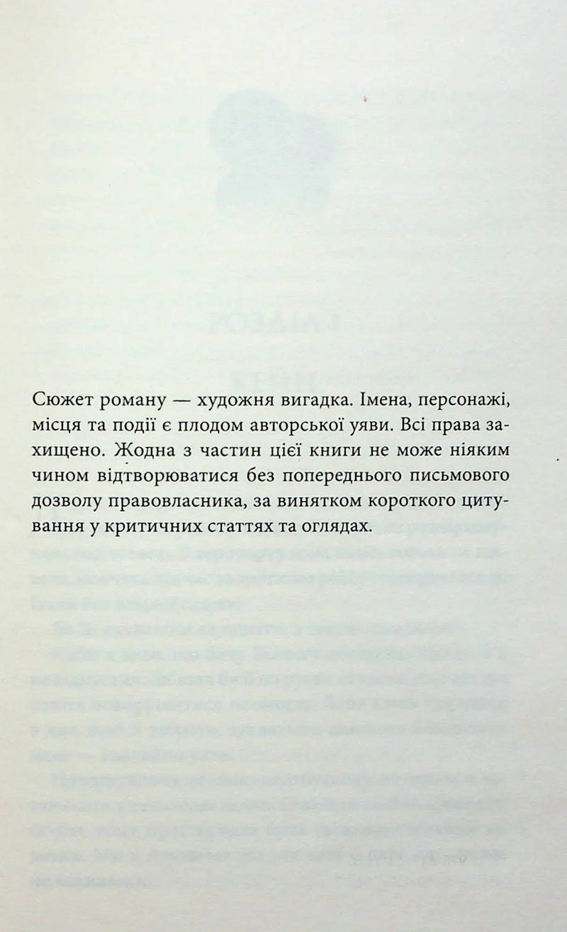 Сторінка української книги з текстом про сюжет та авторські права — книги українською в Польщі | BookCafe
