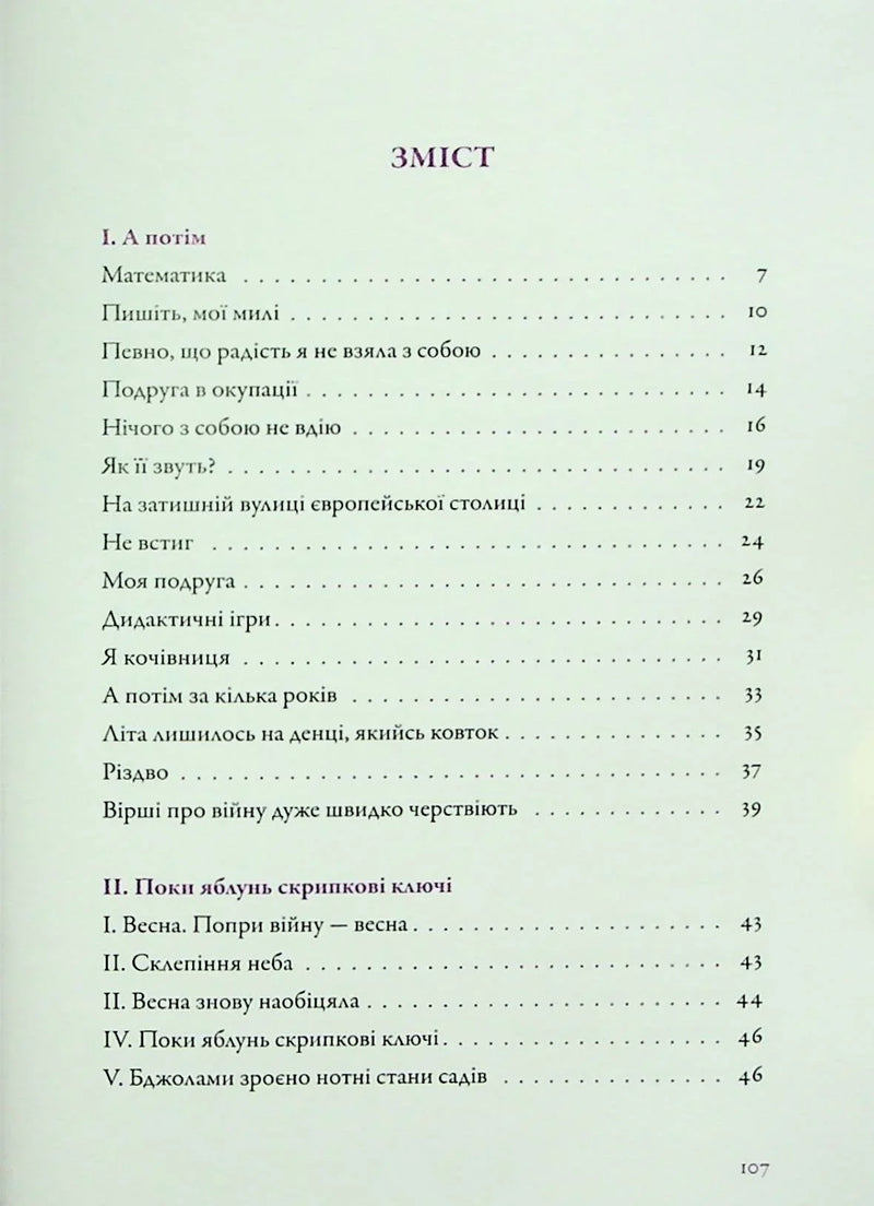 Сторінка змісту української книжки з розділами та сторінками — дитячі книжки українською | BookCafe