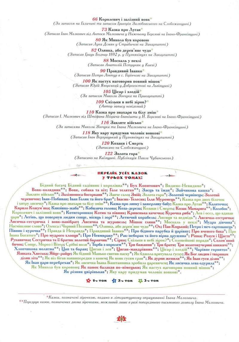 100 казок. Найкращі українські народні казки. Том 3