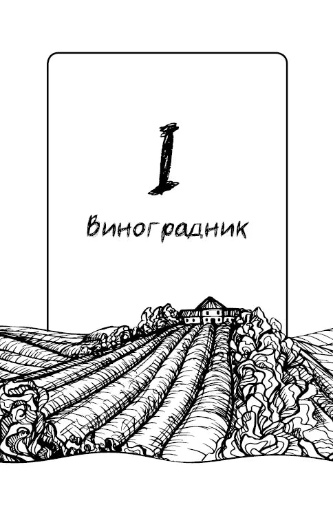 Ілюстрація виноградника з написом «Виноградник» — українська поезія | BookCafe