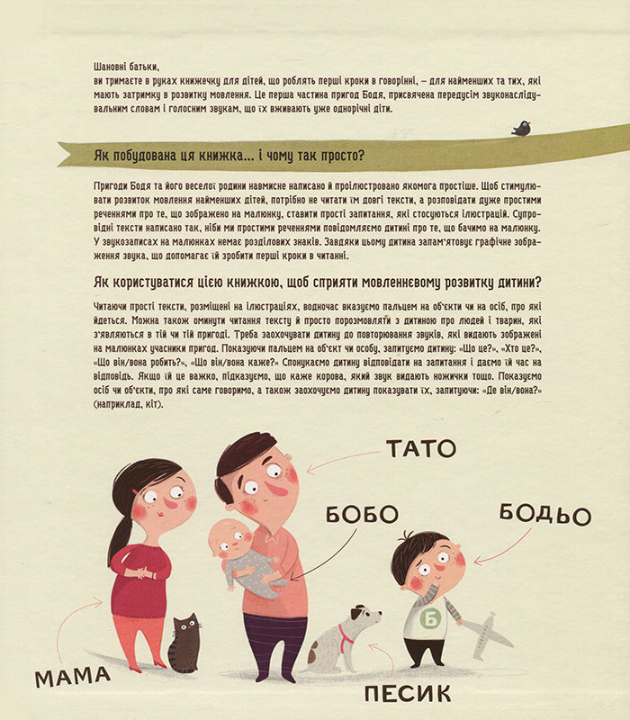 Бодьо вчиться говорити