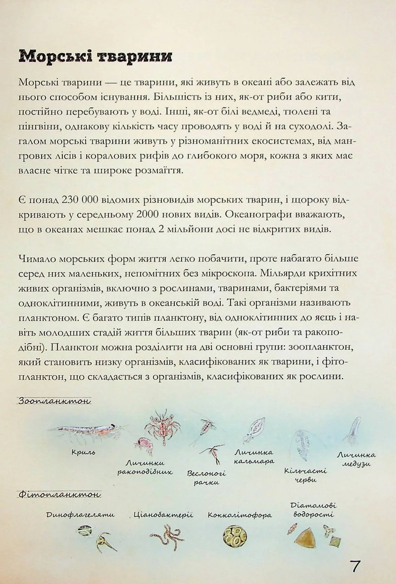 Морські тварини світу