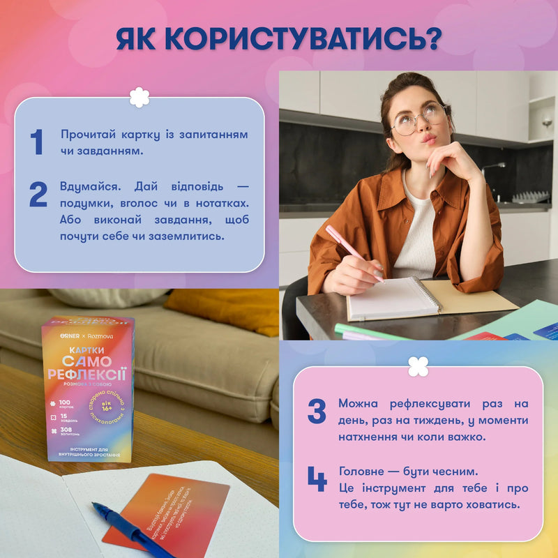 Картки саморефлексії «Розмова з собою»