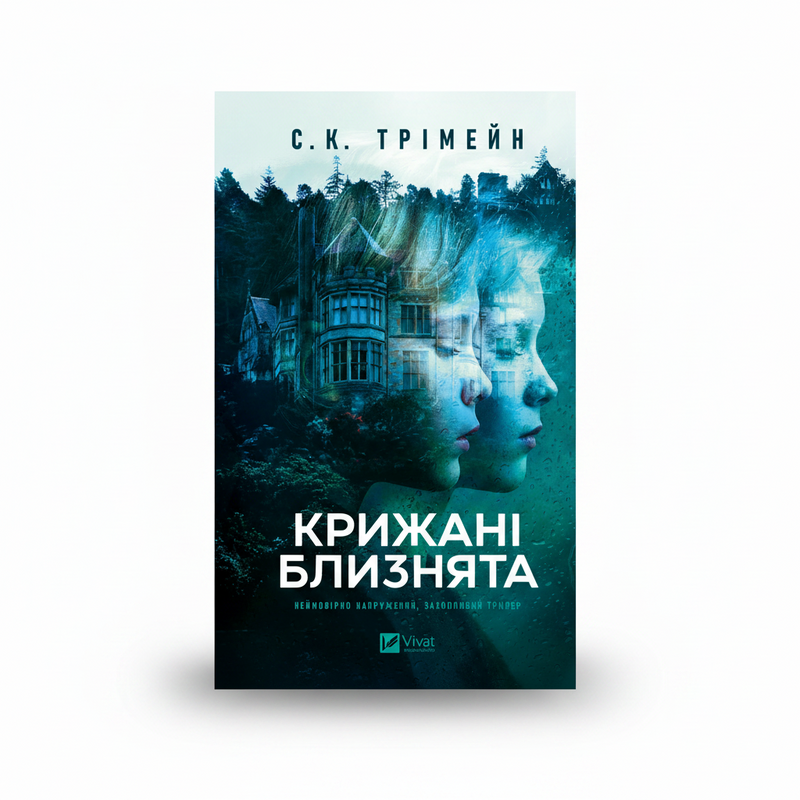 Обкладинка книги «Крижані близнята» — С. К. Трімейн. BookCafe Вроцлав.