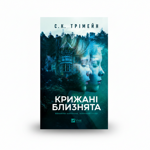 Обкладинка книги «Крижані близнята» — С. К. Трімейн. BookCafe Вроцлав.