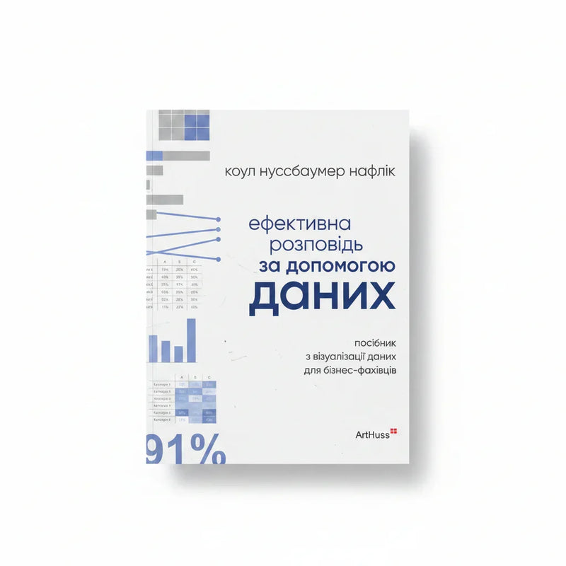 Обкладинка книги Ефективна розповідь за допомогою даних - Нафлік. BookCafe Вроцлав.